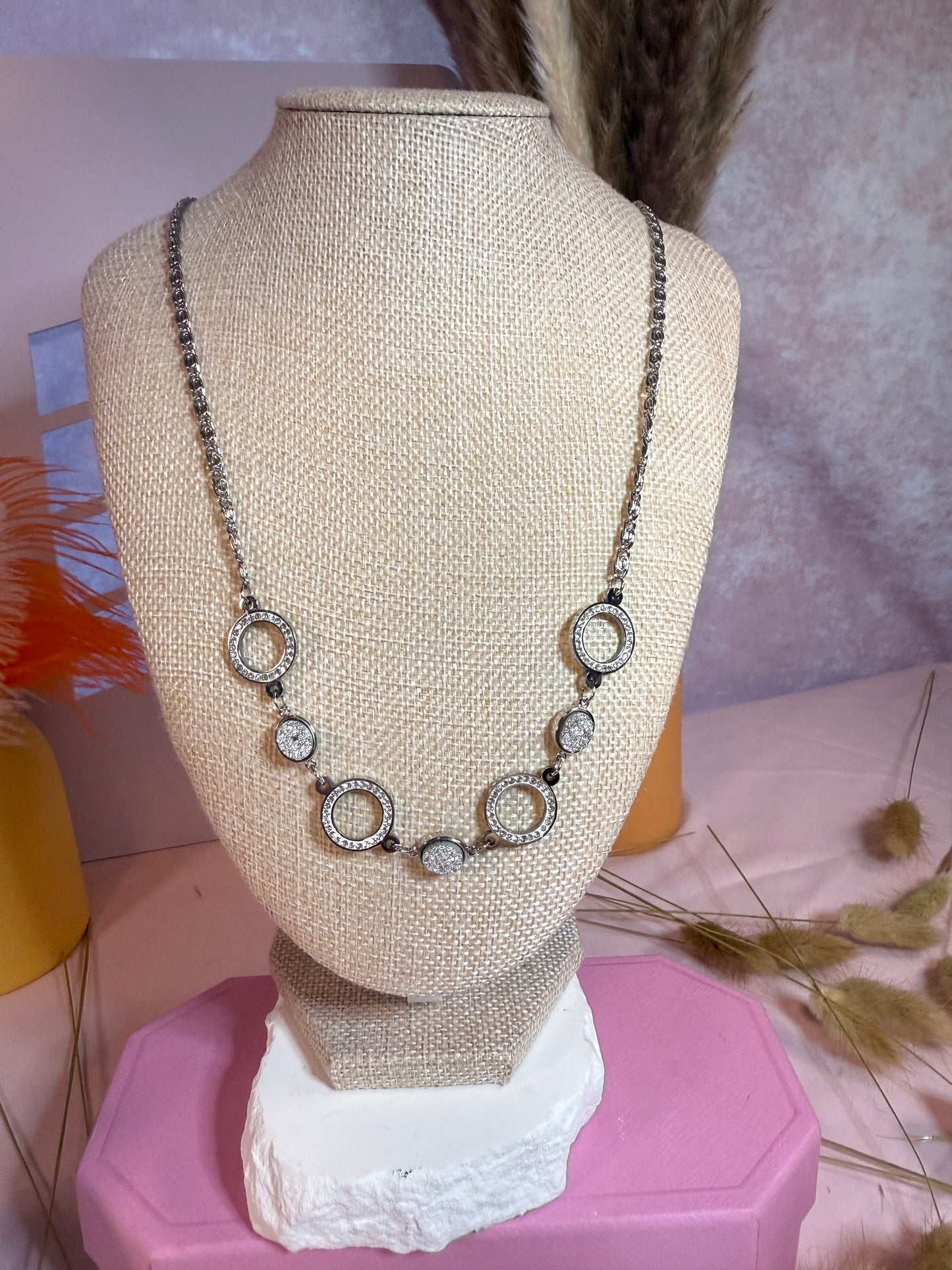 Desi Silver Necklace